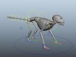 Monkey Rigging 3d preview