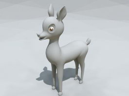 Cute Baby Deer 3d model preview