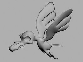 Cartoon Bird Animation 3d model preview