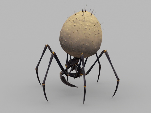 Spider Creature 3d rendering
