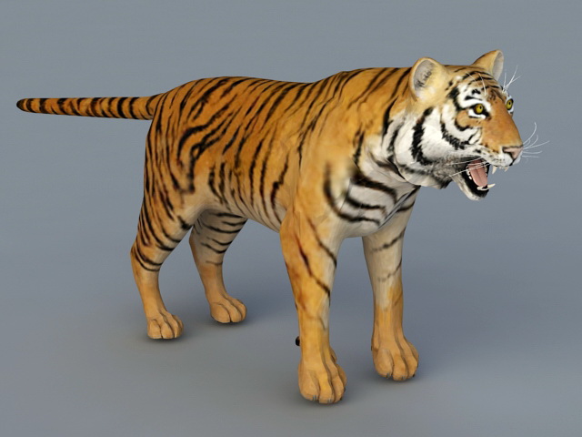 Bengal Tiger 3d model 3ds Max files free download - modeling 44070