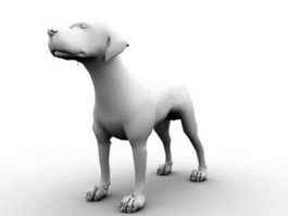 Retriever Dog 3d model preview