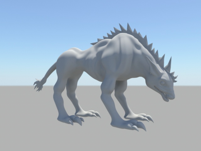 Jackal Animal 3d rendering