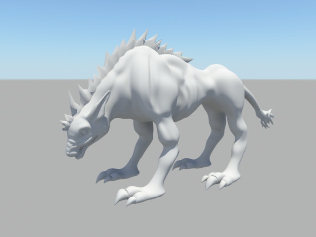 Jackal Animal 3d rendering
