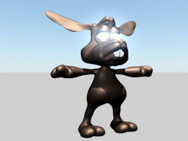 Cartoon Hare 3d model preview