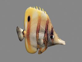 Animated Ocean Fish 3d model preview