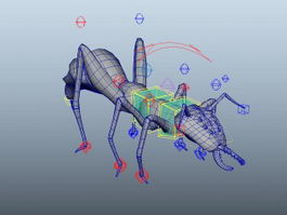 Cartoon Ant Rig 3d preview