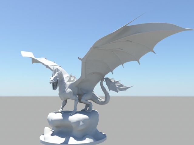 Hell Dragon 3d rendering