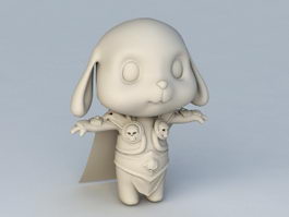 Rabbit Warrior 3d model preview