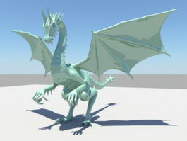 Green Dragon 3d model preview