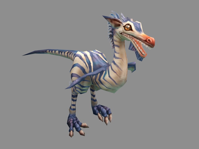 Compsognathus Dinosaur Run Pose 3D Model 3D Model $139 - .3ds .c4d .fbx .ma  .obj .max - Free3D