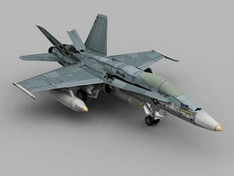 F18 Hornet 3d model preview