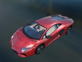 Lamborghini Aventador Roadster 3d model preview