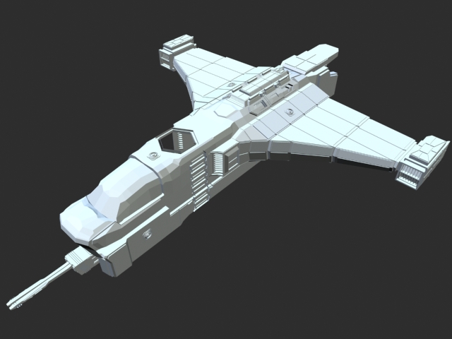 Space Bomber 3d rendering