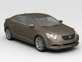Luxury Sedan Car 3d model preview