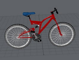 Red Mountain Bicycle 3d model preview