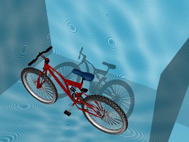 Red Mountain Bicycle 3d rendering