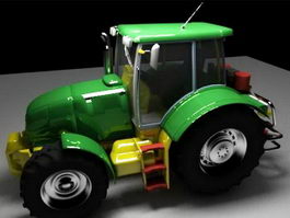 Green Tractor 3d preview