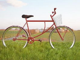 Vintage Cruiser Bike 3d model preview