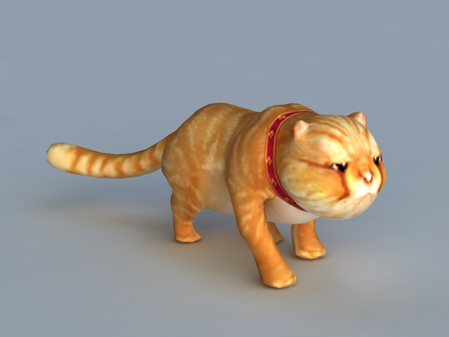 Garfield Cat Rig 3d model 3ds Max files free download