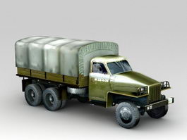 Studebaker U3 Furgon Military Truck 3d model preview