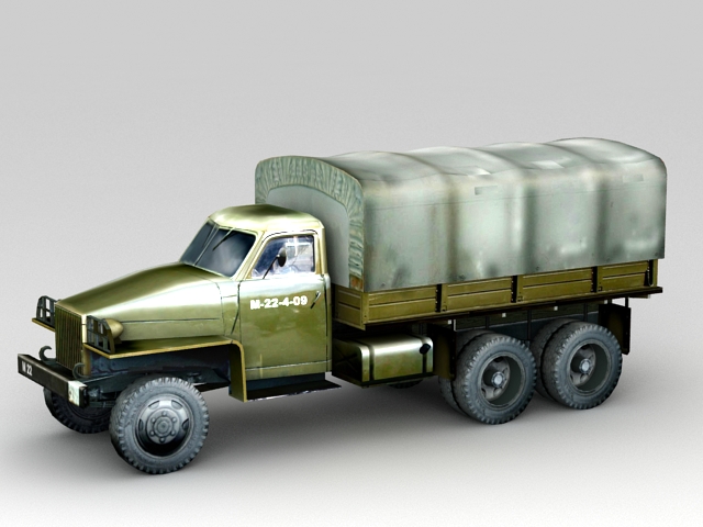 Studebaker U3 Furgon Military Truck 3d rendering