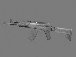 AK-74 Assault Rifle 3d model preview