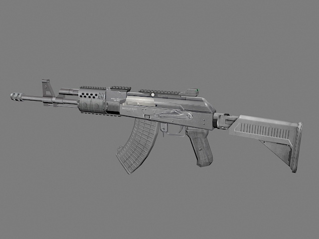 AK-74 Assault Rifle 3d rendering