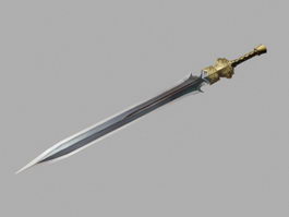 Viking Sword 3d model preview