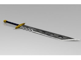 Jagged Sword 3d model preview
