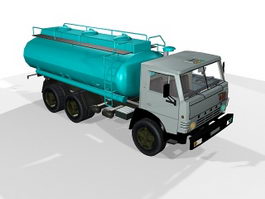 Kamaz Tanker Truck 3d model preview