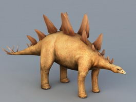 Stegosaurus Dinosaur 3d model preview