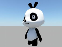Cute Panda Bear 3d model preview
