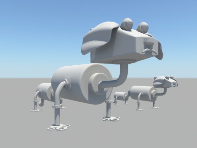 Robot Dog 3d rendering