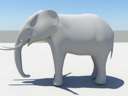 African Elephant 3d model preview