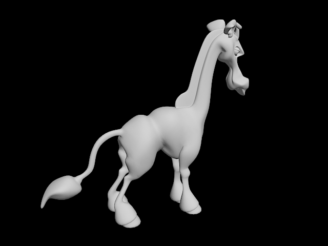 Cartoon Pony 3d rendering