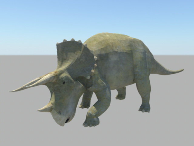 Triceratops Dinosaur 3d rendering