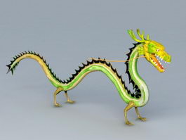 Chinese Green Dragon 3d model preview