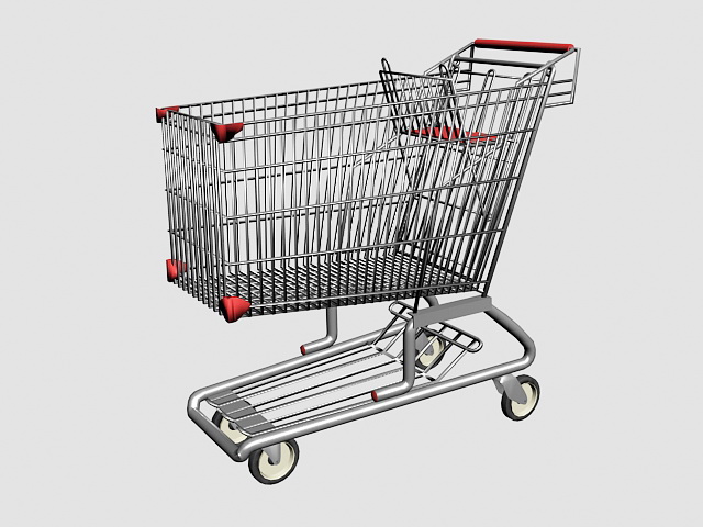 Shopping Cart 3d rendering