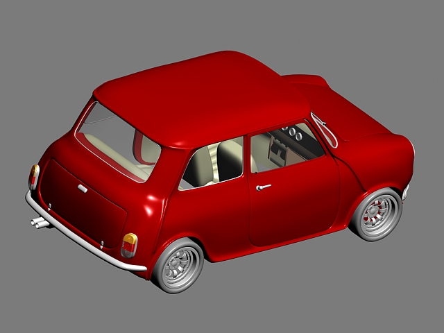 Micro Mini Car 3d model 3ds Max files free download - modeling 44379 on ...