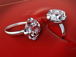 Diamond Rings 3d model preview