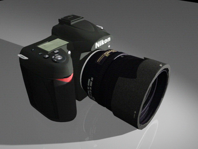 Nikon D90 Camera 3d rendering