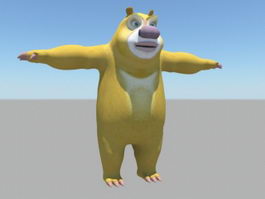 Anthropomorphic Bear Rig 3d model preview