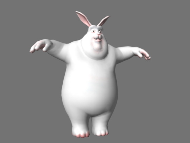 Big Buck Bunny Rig 3d model - CadNav