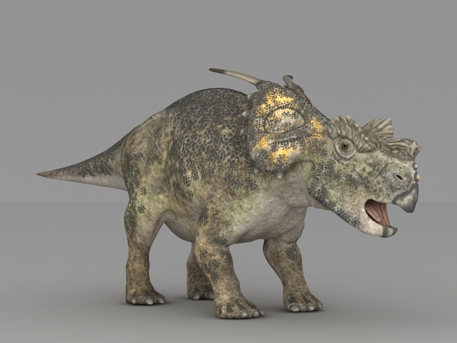 Achelousaurus Dinosaur 3d rendering