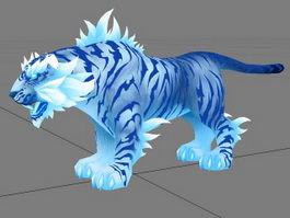 Blue Tiger 3d model preview