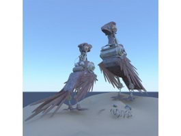 Robot Bird 3d model preview