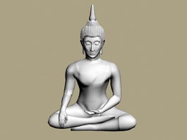 Thai Buddha Statue 3d preview
