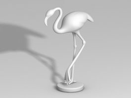 Crane Bird Sculpture 3d preview