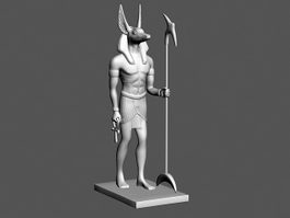 Ancient Egyptian Sculpture 3d model preview